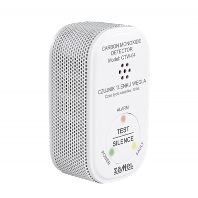 GARDI carbon monoxide detector with built-in battery 85dB IP20 white CTW-04