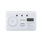 GARDI carbon monoxide detector with built-in battery 90dB IP20 white CTW-06