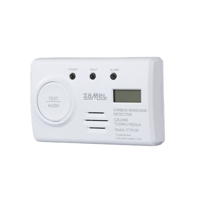 GARDI carbon monoxide detector with built-in battery 90dB IP20 white CTW-06