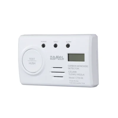 GARDI carbon monoxide detector with built-in battery 90dB IP20 white CTW-06