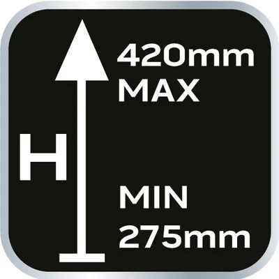 Gatos elevadores para coches de 2 toneladas, de 278 a 423 mm.