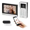 GAYD, video intercom set, handsetless, 8 LCD touchscreen monitor, Wi-Fi + APP for phone, with memory card slot, with Full HD 2MP camera, with 125kHz proximity card and key fob reader, encryptor