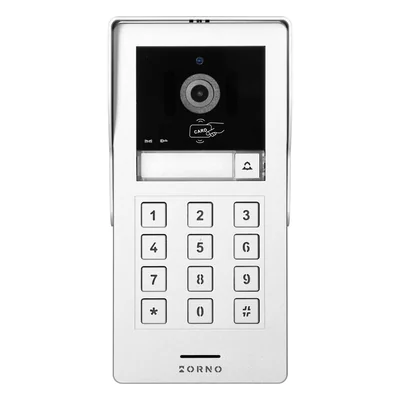 GAYD, video intercom set, handsetless, 8 LCD touchscreen monitor, Wi-Fi + APP for phone, with memory card slot, with Full HD 2MP camera, with 125kHz proximity card and key fob reader, encryptor