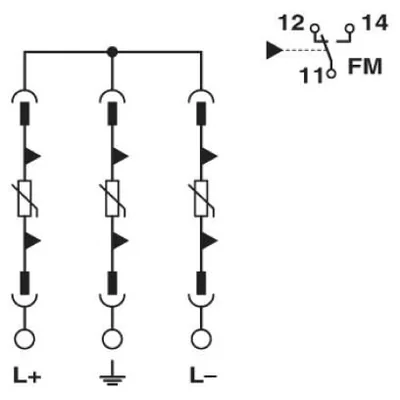 Generator junction box for photovoltaic systems for 1 MPPT