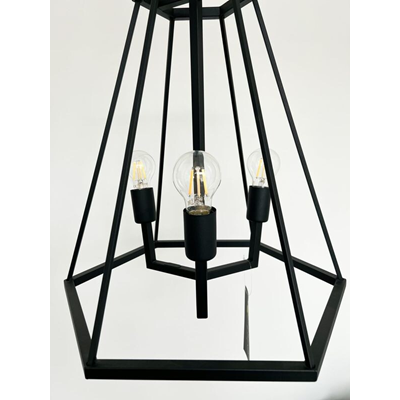 GEOMETRIC 3 Pendant lamp E27 IP20 black
