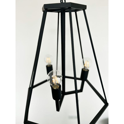 GEOMETRIC 3 Pendant lamp E27 IP20 black