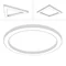 Geometric Square LED 680 60W 6770lm 840 OPAL Gray STD 230V