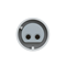 Gerade Einbausteckdose 32A 2P 24/42V DC 10h IP44/54 (Flansch 70X70, Lochabstand 56X56), vernickelte Kontakte