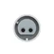 Gerade Einbausteckdose 32A 2P 24/42V DC 10h IP44/54 (Flansch 70X70, Lochabstand 56X56), vernickelte Kontakte