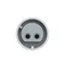 Gerade Einbausteckdose 32A 2P 24/42V DC 10h IP44/54 (Flansch 70X70, Lochabstand 56X56), vernickelte Kontakte