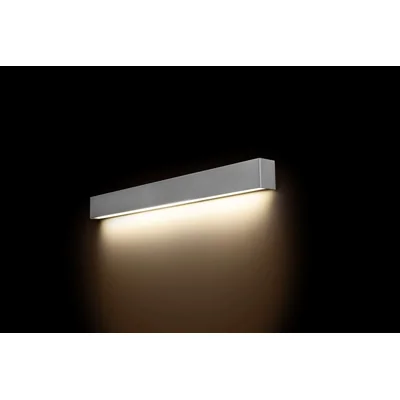 GERADE WAND LED SILBER M