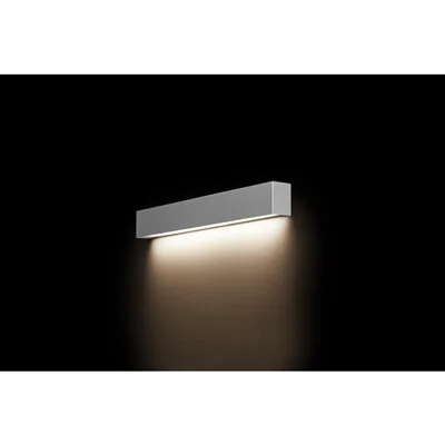 GERADE WAND LED SILBER S