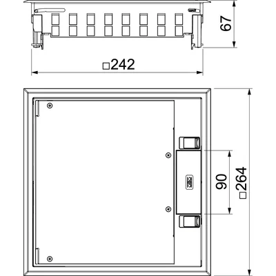 GES9-3S U 7011 Alimentatore per montaggio universale