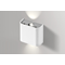 GINNO 1 White/aluminum wall lamp