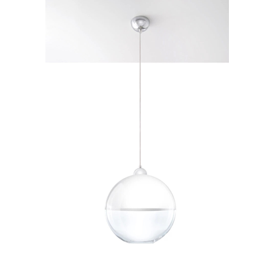 Gino Pendant lamp white and transparent
