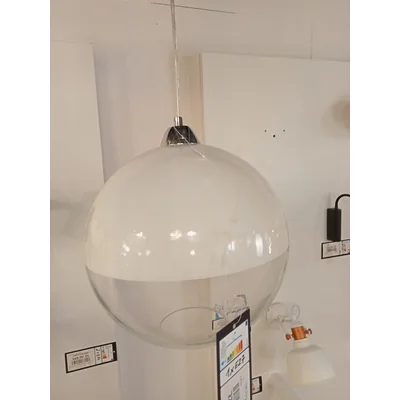 Gino Pendant lamp white and transparent