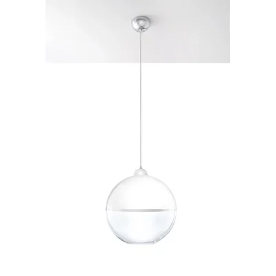 Gino Suspension blanche et transparente
