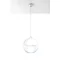 Gino Suspension blanche et transparente