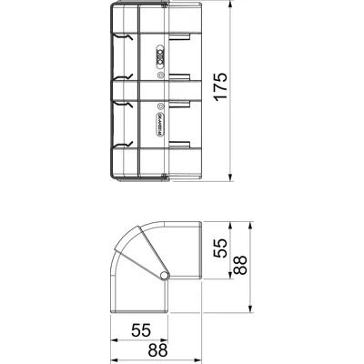 GK-AH53165RW Bewegliche Außenecke