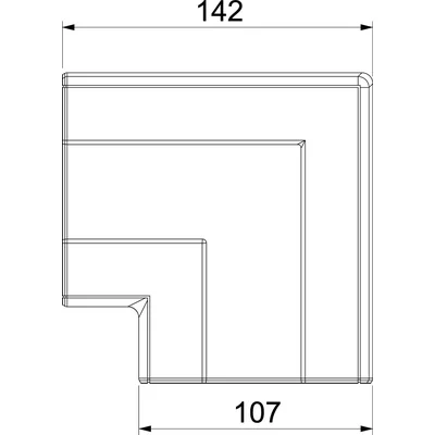 GK-FH53100LGR Flat corner Cap shape