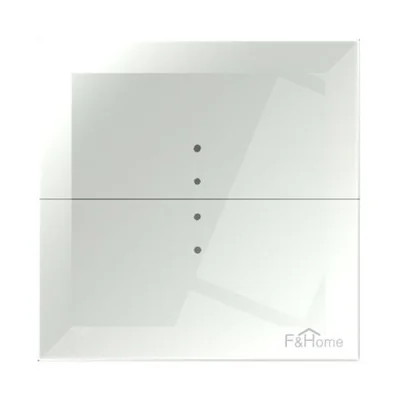 Glass touch button for home automation from any manufacturer 24V, white GS2-DC-W