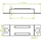 Glissière de compensation galvanisée, largeur 352 mm, hauteur 30 mm