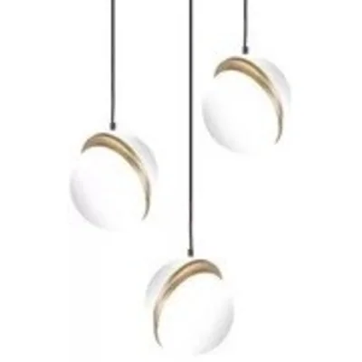 GLOBE 3X8W LED SUSPENDU DORÉ