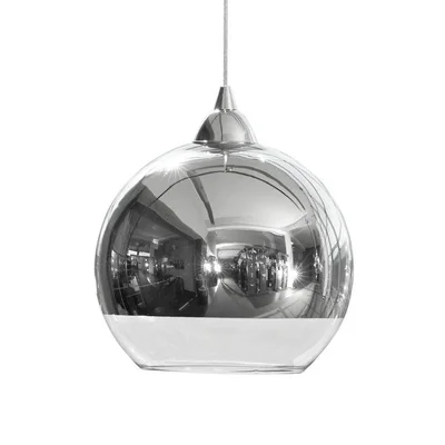 GLOBE S Pendant lamp E27 IP20 chrome/nickel