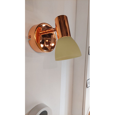 Glossy 2 Lampada da parete rame/champagne