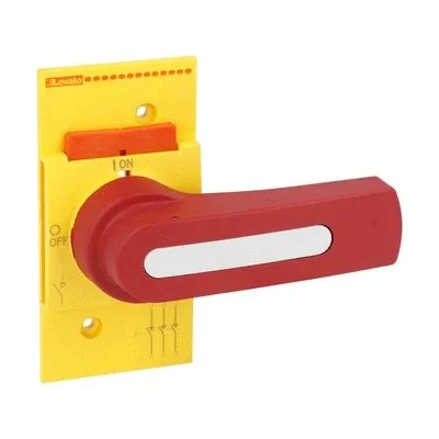 GLX61D Direct switching knob for GL0100..GL0315. Yellow/red.