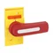 GLX61D Direct switching knob for GL0100..GL0315. Yellow/red.
