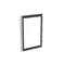 GMD5T door, transparent, gray for Gemini enclosures with escutcheon and double-bit insert, 750x500mm (HxW)
