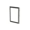 GMD5T door, transparent, gray for Gemini enclosures with escutcheon and double-bit insert, 750x500mm (HxW)