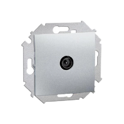 Gniazdo antenowe pojedyncze moduł aluminium (metalik)