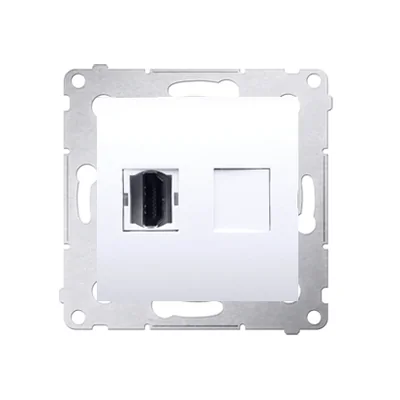 Gniazdo HDMI (moduł) białe