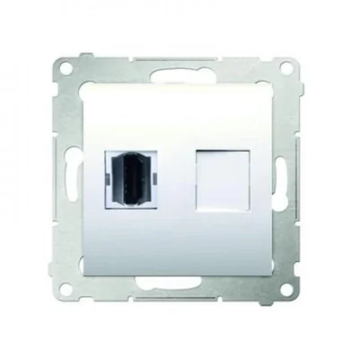 Gniazdo HDMI (moduł) krem