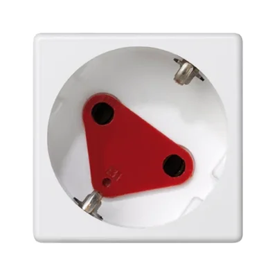 Gniazdo K45 DATA z kluczem schuko 16A, 230V szybkozłączki czysta biel