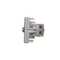 Gniazdo K45 TV-SAT 5-2400 MHz 2dB, aluminium