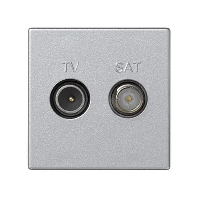 Gniazdo K45 TV-SAT 5-2400 MHz 2dB, aluminium