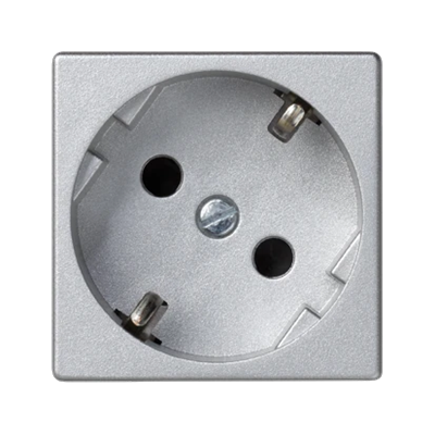 Gniazdo K45 z schuko 16A, 230V, szybkozłączki, aluminium