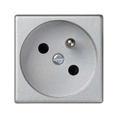 Gniazdo K45 z uziemieniem 16A, 230V, szybkozłączki, aluminium