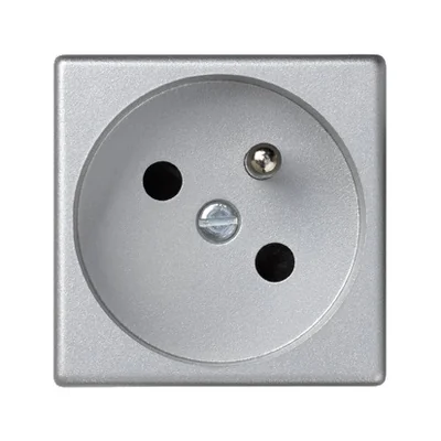 Gniazdo K45 z uziemieniem 16A, 230V, szybkozłączki, aluminium