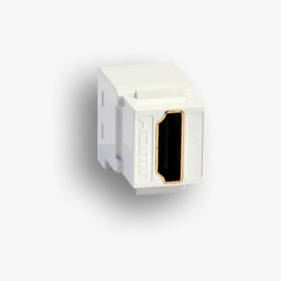 Gniazdo keystone typu HDMI 2.0 żeńskie białe