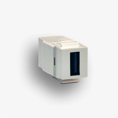 Gniazdo keystone typu USB 3.0 A żeńskie, kolor biały