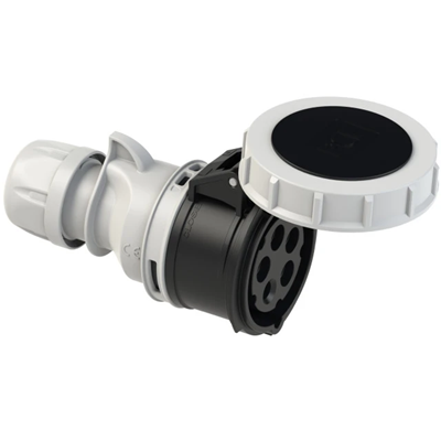 Gniazdo przenośne SHARK 16A 3P+Z+N 500V 50/60Hz 7H IP67, styki niklowane