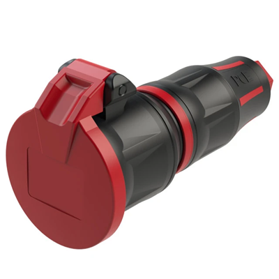 Gniazdo przenośne w pełni gumowe z klapką TOP TAURUS 16A 2P+Z 230V IP44