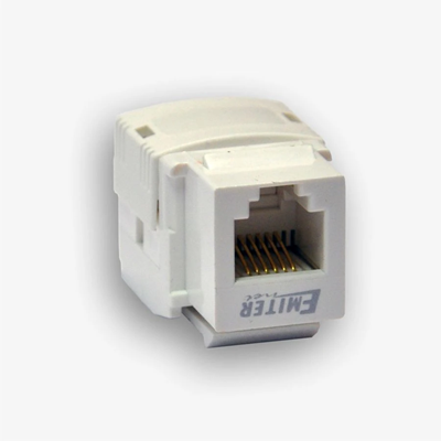 Gniazdo RJ12 kat. 3 keystone białe