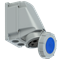 Gniazdo stałe IP67 bez dławika 63A 230V 2P+Z