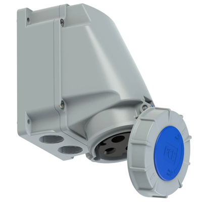 Gniazdo stałe IP67 bez dławika 63A 230V 2P+Z