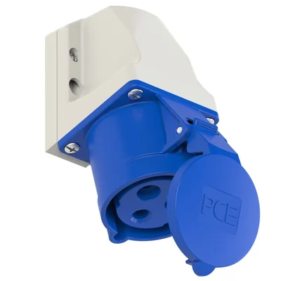 Gniazdo stałe obudowa mała 32A 2P+Z 230V 50/60Hz 6h IP44